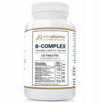 WITAMINA B Complex B1 B2 B3 B5 B6 B7 B9 B12 120t