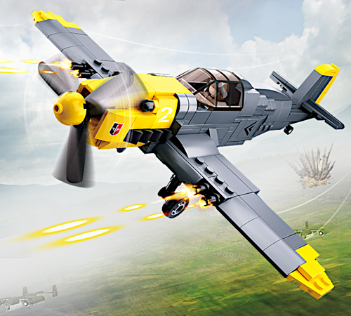 Klocki Wojsko Myśliwiec Messerschmitt BF 109 na Arena.pl