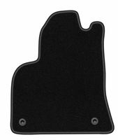 Dywanik kierowcy welurowy czarny do: Peugeot 3008 I 2009-2016 minivan