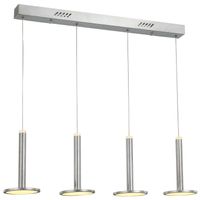 LAMPA wisząca OLIVIER MD17033012-4B S.NICK Italux listwa OPRAWA metalowa LED 60W 3000K zwis spodki nikiel