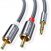 KABEL PRZEWÓD AUDIO HQ 2x RCA MINI JACK 3.5MM CINCH STEREO GOLD HD 3M