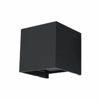 Kinkiet LUCA czarny/aluminium LED IP54 nowoczesny do Sollux led