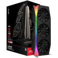 XFX Mercury AMD Radeon RX 9070XT OC with RGB 16GB GDDR6 256-bit HDMI 3x DP