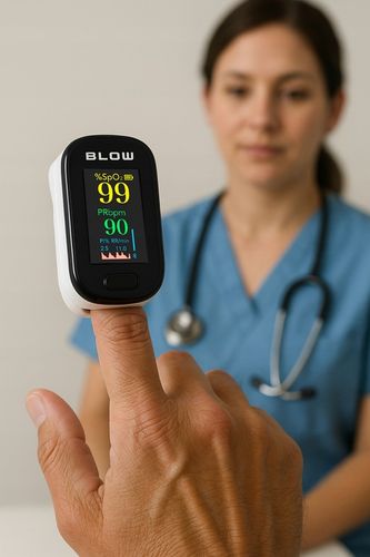 MEDYCZNY PULSOKSYMETR NAPALCOWY NA PALEC PULS SATURACJA TĘTNO WYŚWIETLACZ na Arena.pl