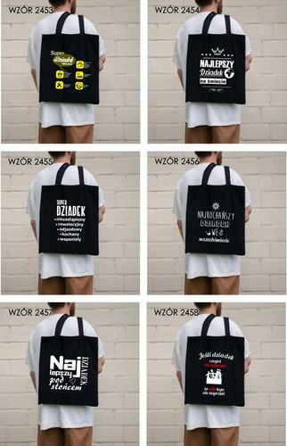 Torba z nadrukiem PREZENT dla dziadka SUPER na Arena.pl