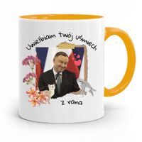Kubek Żółty Prezydenta Andrzej Duda Pis Dla Ciebie Z Nadrukiem Ze Zdjęciem