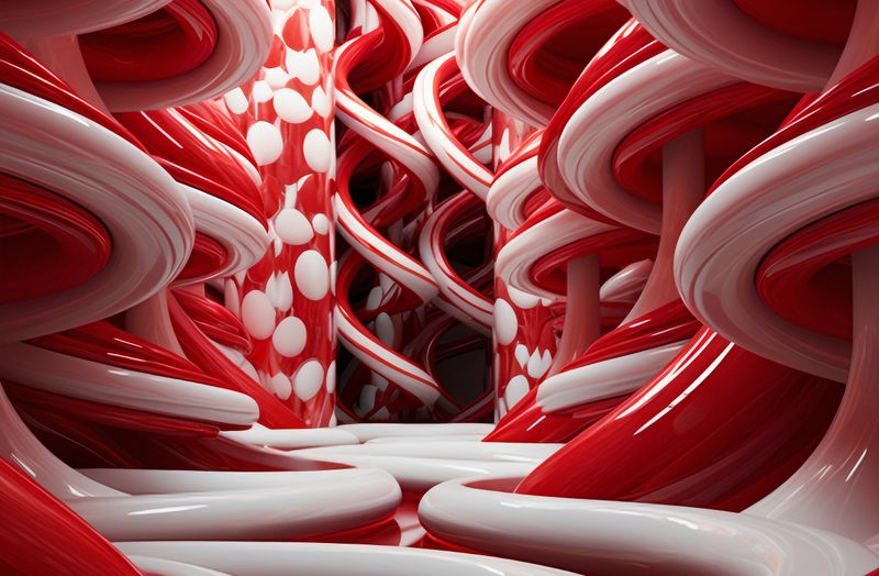 Plakat 91,5x60cm Czerwone Wiry zdjęcie 1