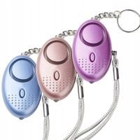 3x ALARM OSOBISTY BRELOK aż 140db BARDZO GŁOŚNY SAMOOBRONA + latarka