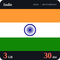 Karta eSIM Internet Indie 3 GB na 30 dni - bez rejestracji