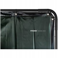 PARAWAN EKRAN SPAWALNICZY Z RAMĄ NA KÓŁKACH 174cm