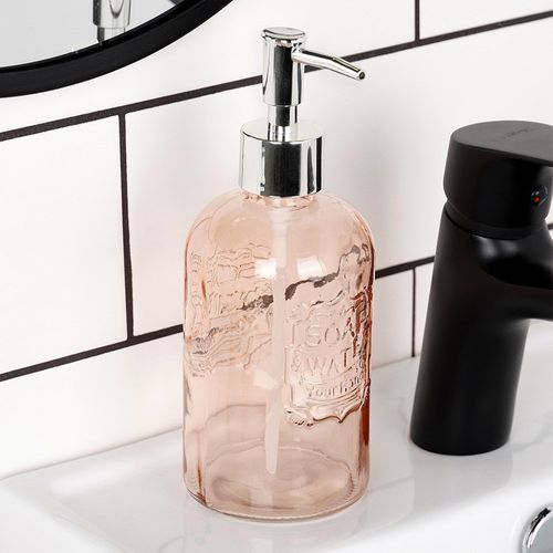 Dozownik do mydła szklany 450 ml na Arena.pl