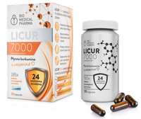 Bio Medical Pharma Licur 7000 płynna kurkumina z witaminą D3 30 kapsułek