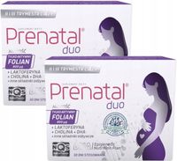 Prenatal DUO 30 tabletek + 60 kapsułek DHA CIĄŻA DUOPACK