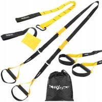 TAŚMY DO ĆWICZEŃ TRX CROSSFIT PASY TRENINGOWE Z AKCESORIAMI WYSOKA JAKOŚĆ