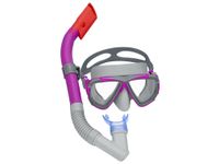 bestway maska z rurką do pływania snurkowania różowy 14+ 24029