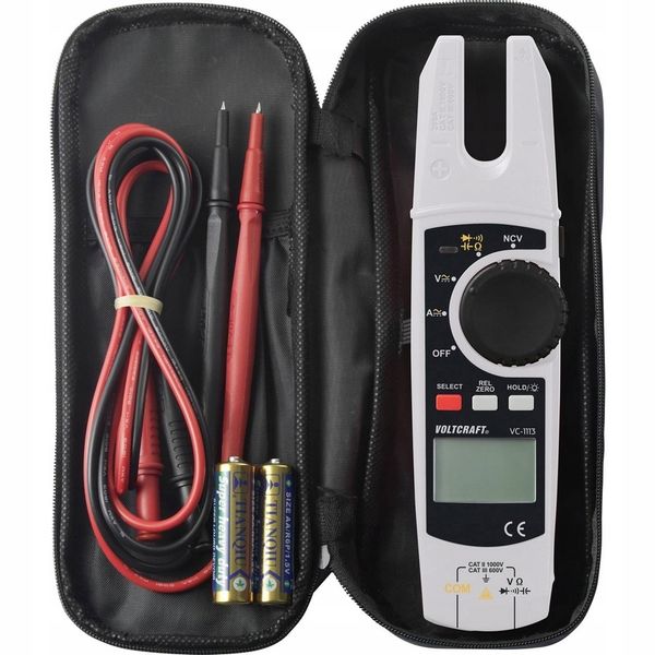 Miernik cęgowy MULTIMETR specjalistyczny WYŚWIETLACZ CAT II 1000 V True RMS zdjęcie 3