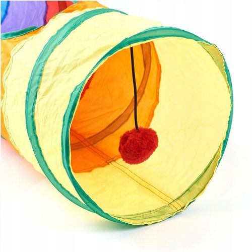 ZABAWKA TUNEL DLA KOTA SZELESZCZĄCY DŁUGI TUNEL DLA KOTA Z ZABAWKAMI XXL na Arena.pl