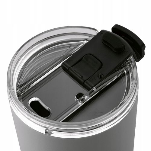 KUBEK TERMICZNY ze słomką poręczny PRÓŻNIOWY SZARY Konighoffer Davos 420 ml na Arena.pl