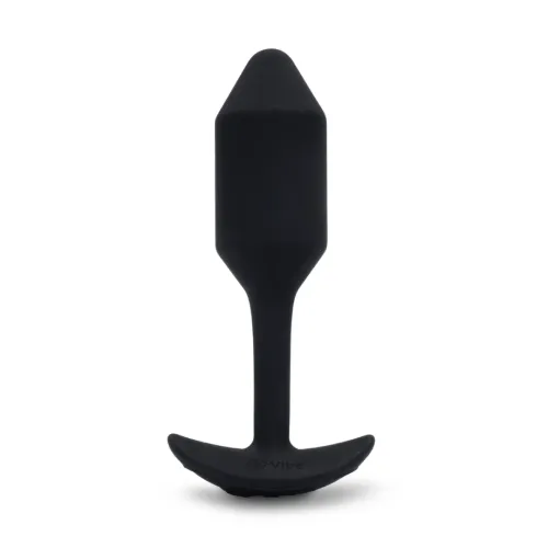 b-vibe vibrating snug plug 2 black - wibrująca zatyczka anatomiczna 112g na Arena.pl