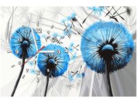 60CM 40CM ZEGAR OBRAZ DMUCHAWCE BŁĘKICIE DRUK PŁÓTNO RAMA