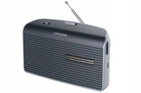 Radio sieciowo-bateryjne FM Grundig Music 60X G Szary
