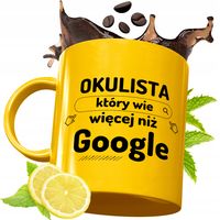 Złoty Kubek Premium Dla Okulisty Prezent Z Nadrukiem Ze Zdjęciem