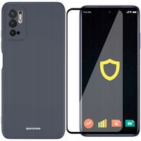 ETUI MATOWE SPACECASE SILICONE CASE OBUDOWA DO POCO M3 PRO + SZKŁO