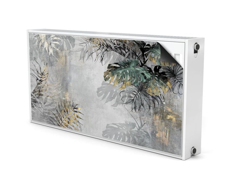 Mata MAGNETYCZNA Grzejnika Tropikalne Liście Rośliny 80cm x 60cm zdjęcie 2