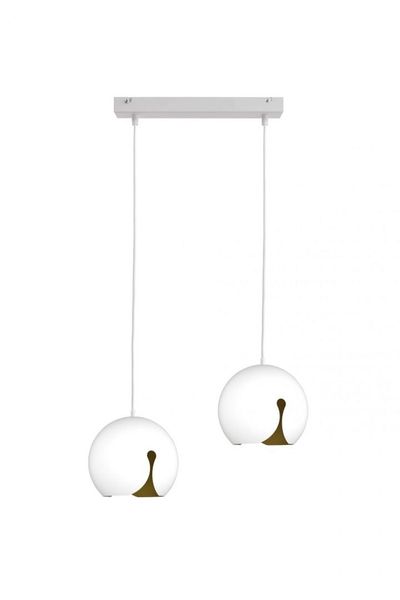 Lampa wisząca 2xE27 MALAGA WHITE zdjęcie 1
