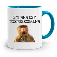 Kubek Błękitny Nosacz Janusz Sypana Czy Rozpuszcza Z Nadrukiem Ze Zdjęciem