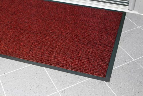 Wycieraczka wewnętrzna wejściowa do butów Vyna-Plush 60x90 cm czerwona na Arena.pl