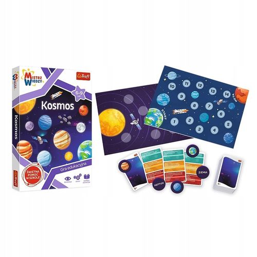 GRA DLA DZIECI EDUKACYJNA RODZINNA KOSMOS PLANETY MISTRZ WIEDZY 5+ TREFL na Arena.pl