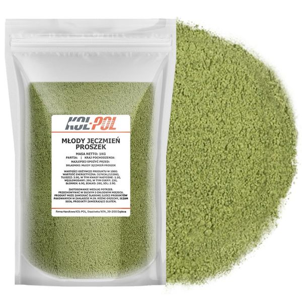 MŁODY JĘCZMIEŃ 1kg Zielony odchudzanie w proszku zdjęcie 1
