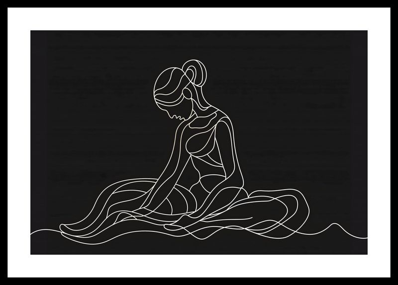 Plakat 45x30cm Pozycja Siedząca zdjęcie 3