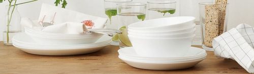 Serwis obiadowy Ikea OFTAST 18 szt miski talerze talerzyki na Arena.pl