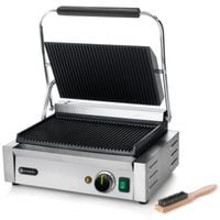 kontakt grill kontaktowy panini ryflowany 2200w - hendi 263655