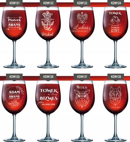Kieliszek do wina grawer PREZENT dla Dzień Kobiet na Arena.pl