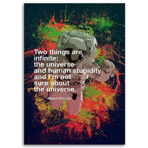 Deco Panel, Sentencja Einsteina 50x70 na Arena.pl