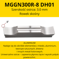 Płytka MGGN Rozmiar: MGGN300R-8 DH01