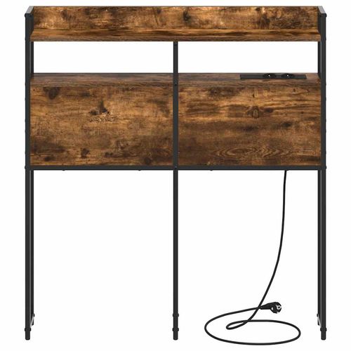 Zagłówek z półką Wędzony dąb 100 cm Materiał drewnopochodny na Arena.pl