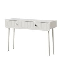 Toaletka z szufladami Chloe 2S 125 Biała (czarny lub złoty uchwyt)