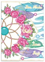 Karnet A5 Ślub Łapacz Snów Pionowy Z Kieszonką