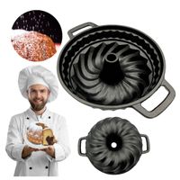 FORMA BLACHA KEKSÓWKA ŻELIWNA DO PIECZENIA CIASTA BABKI SOLIDNA GŁĘBOKA