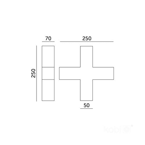 łącznik x do led koline k2 biały kobi na Arena.pl