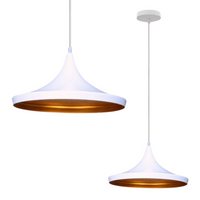 Lampa wisząca zwis żyrandol lampa na sufit biała LED E27