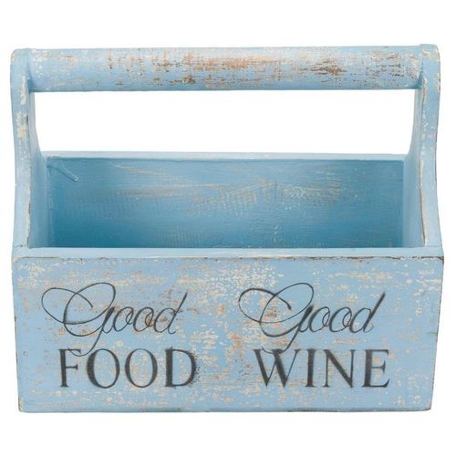 Ozdobne pudełko na kwiaty - 30 x 17 x 25 cm, niebieskie na Arena.pl