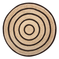 Dywan okrągły z juty ⌀ 140 cm beżowy BUKSE
