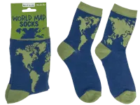 Skarpetki Podróżnika - Mapa Świata - rozmiar 36-42