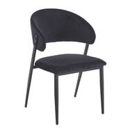 Krzesło tapicerowane Riviera 100 czarne – ponadczasowa elegancja