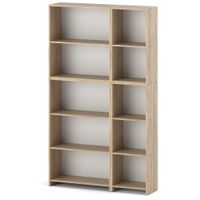 Regał Drewniany Na Książki 110cm Dąb Sonoma Słupek Na Zabawki Segregatory